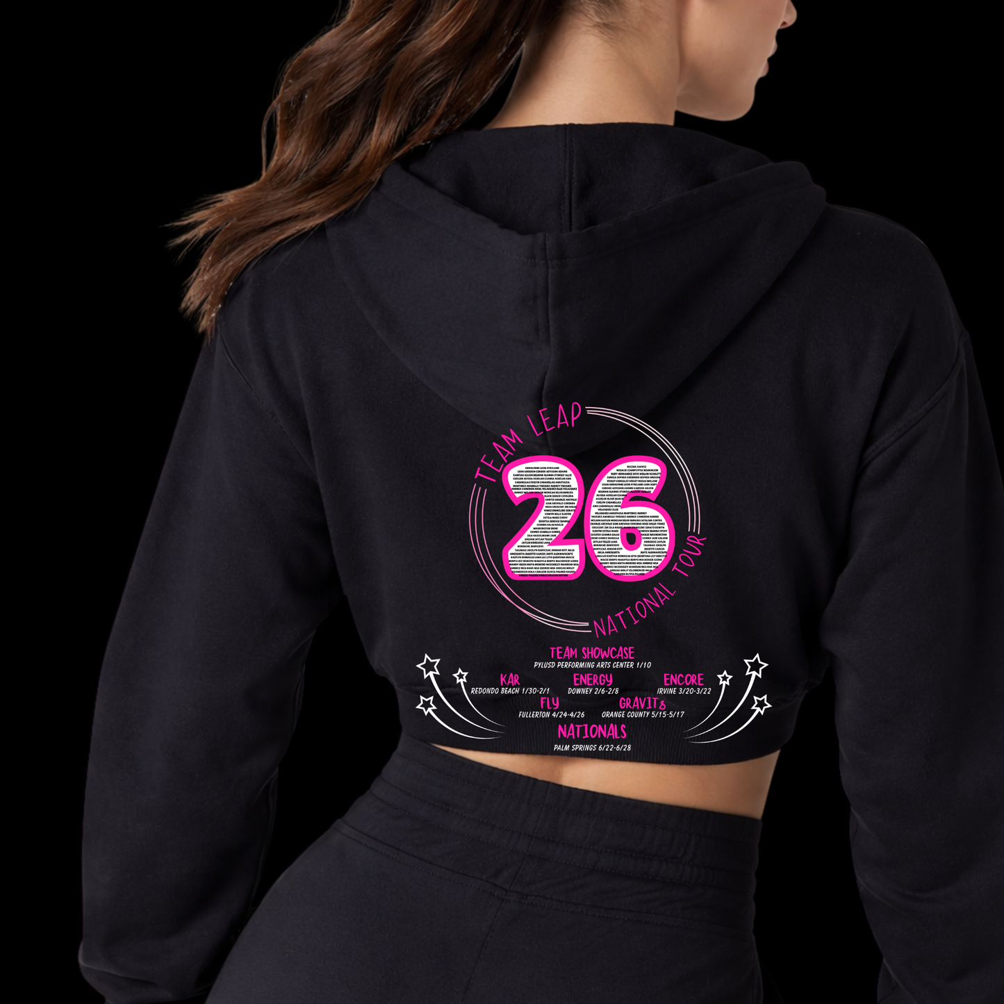 Dancers-Team Leap 2026 National Tour Cropped Sweatshirt