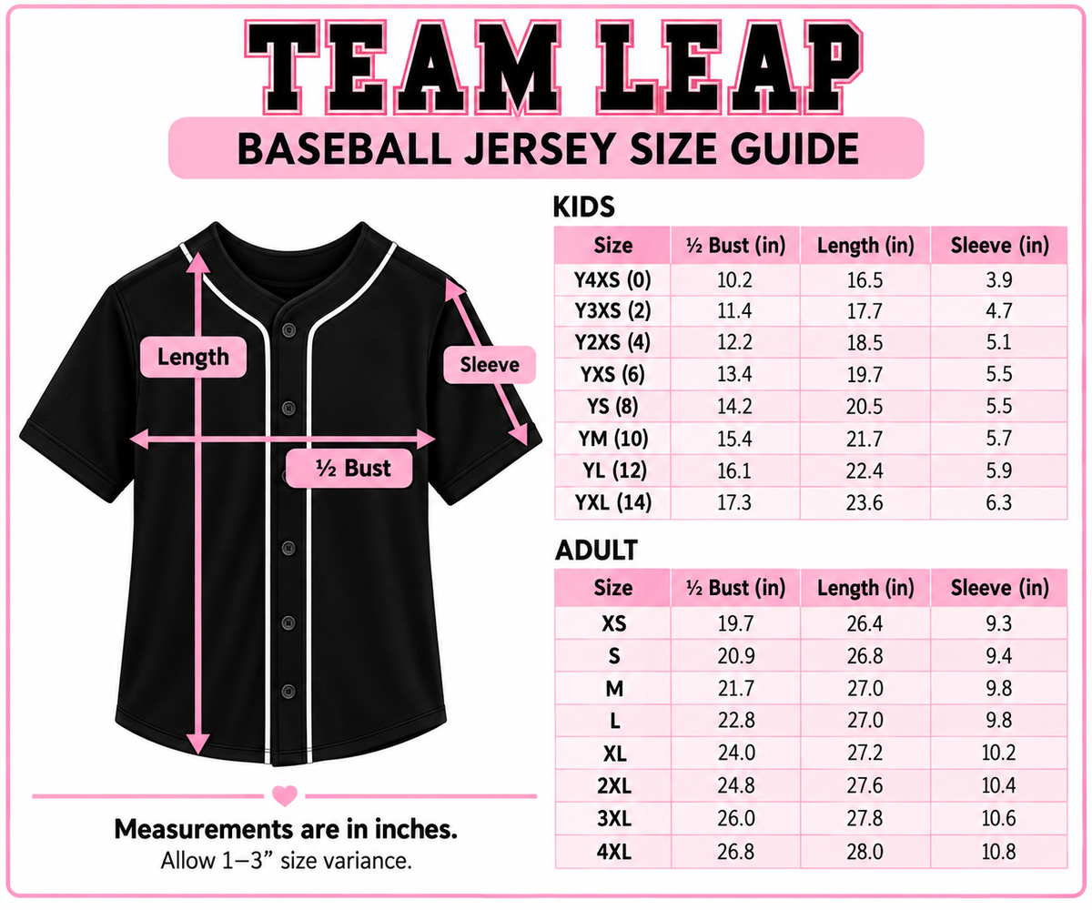 LEAP Academy Baseball Jersey/ No Name Front
