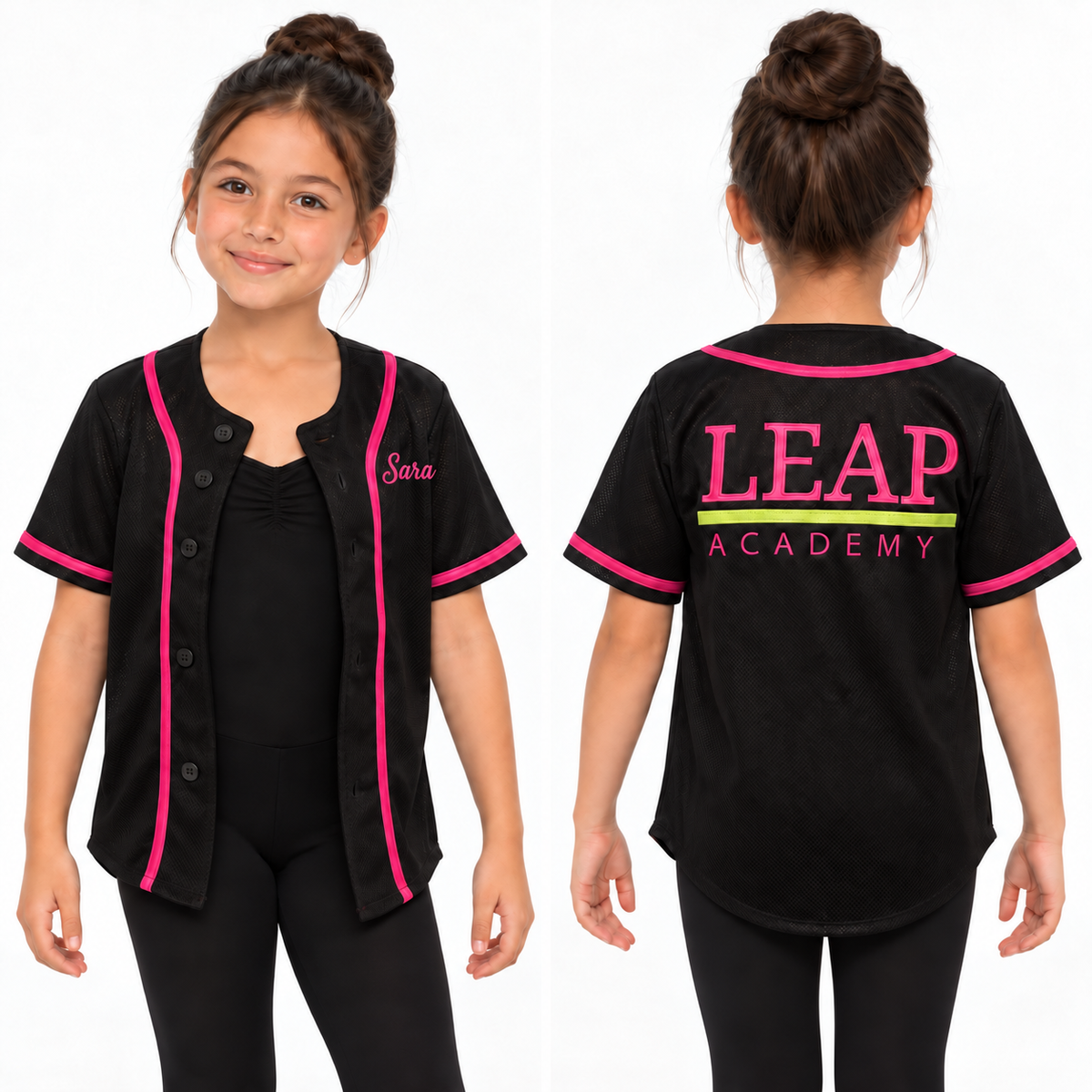 LEAP Academy Baseball Jersey/Name On Front