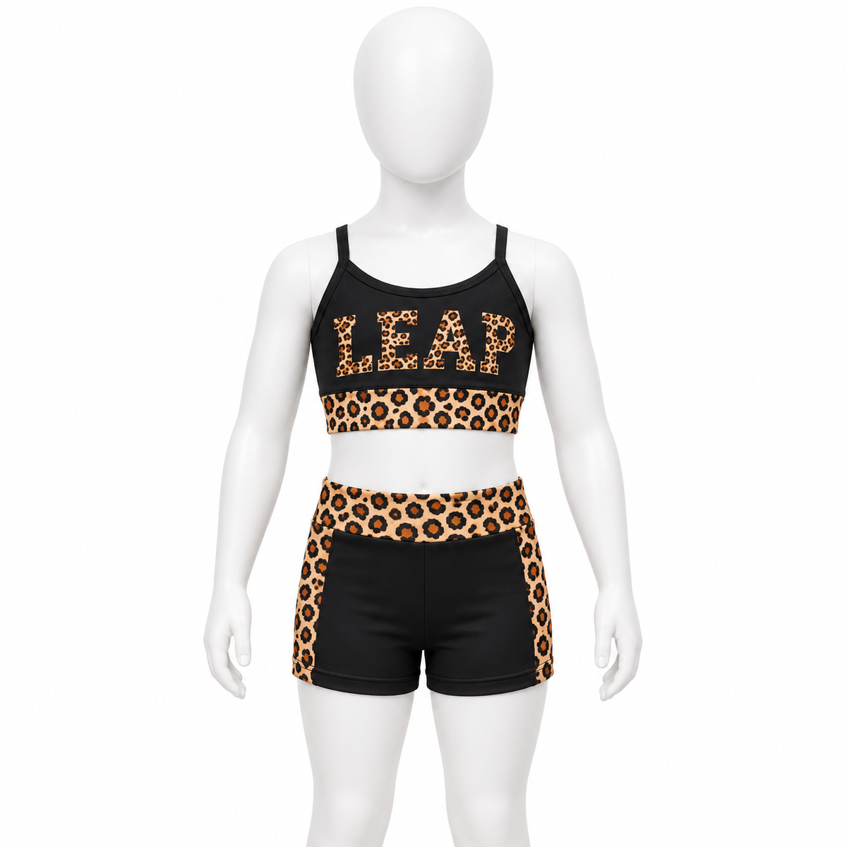 Limited Edition LEAP “Go Wild” Sports Bra & Shorts Set
