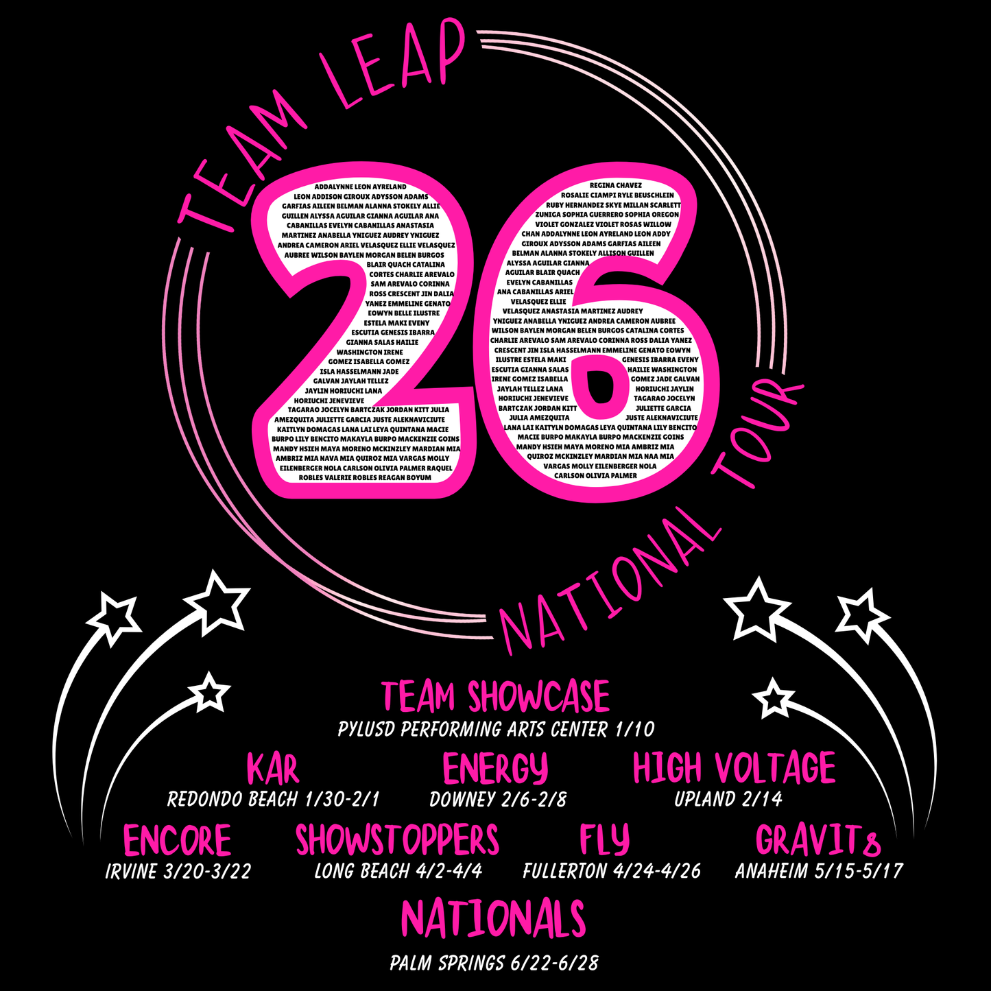 Dancers-Team Leap 2026 National Tour Cropped Sweatshirt